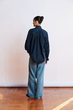 Load image into Gallery viewer, MÄhsa Bow Blouse - Navy Hyde Boutique