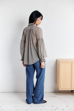 Load image into Gallery viewer, Mahsa Bow Blouse - Mahsa Stripe Hyde Boutique