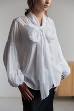 Load image into Gallery viewer, Mahsa Bow Blouse - White Hyde Boutique