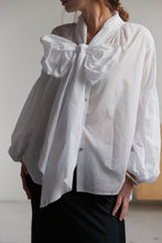 Load image into Gallery viewer, Mahsa Bow Blouse - White Hyde Boutique