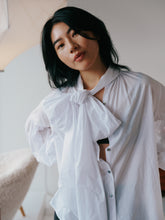 Load image into Gallery viewer, Mahsa Bow Blouse - White Hyde Boutique