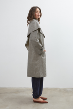 Load image into Gallery viewer, Commonplace Lady Gingham Trench - Black/White Hyde Boutique