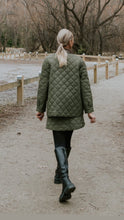 Load image into Gallery viewer, Moke Daisy Quilted Jacket - Olive Green