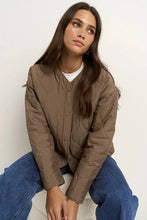 Load image into Gallery viewer, Stories Be Told Apex Collarless Puffer Jacket - Mocha Hyde Boutique