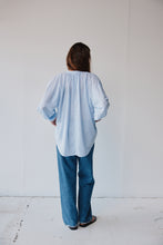 Load image into Gallery viewer, Mahsa Everyday Blouse - Boheme Stripe Blue/White