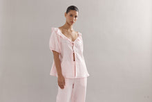 Load image into Gallery viewer, Caitlin Crisp Little Darling Blouse - Pink Linen Hyde Boutique