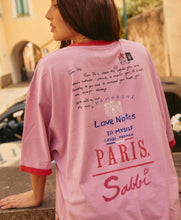 Load image into Gallery viewer, Sabbi The Paris Love Notes Tee - Pink Hyde Boutique