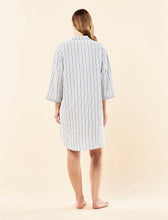 Load image into Gallery viewer, Papinelle x Karen Walker Seersucker Stripe Nightshirt - Sky Blue