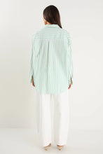 Load image into Gallery viewer, Stories Be Told You Got This Boyfriend Shirt - Green Stripe Apparel > Women > Clothing > Shirts & Tops > Shirts > Boyfriend Shirts > Stories Be Told Hyde Boutique