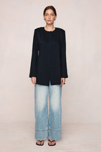 Load image into Gallery viewer, Marle Cipriana Jacket - Black Apparel > Women > Clothing > Jackets > Longline Jackets > Collarless Jackets > Marle Hyde Boutique
