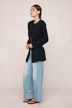 Load image into Gallery viewer, Marle Cipriana Jacket - Black Apparel > Women > Clothing > Jackets > Longline Jackets > Collarless Jackets > Marle Hyde Boutique