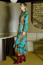 Load image into Gallery viewer, Cooper by Trelise Cooper Frilling Effect Dress - Blue Floral Apparel > Women > Clothing > Dresses > Midi Dresses > Cooper By Trelise Cooper Hyde Boutique