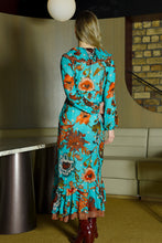 Load image into Gallery viewer, Cooper by Trelise Cooper Frilling Effect Dress - Blue Floral Apparel > Women > Clothing > Dresses > Midi Dresses > Cooper By Trelise Cooper Hyde Boutique