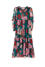 Load image into Gallery viewer, Coop by Trelise Cooper Afternoon V Dress - Green &amp; Pink  Hyde Boutique   
