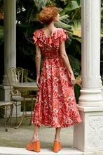 Load image into Gallery viewer, Coop by Trelise Cooper Club Tropicana Dress - Red & Pink Apparel > Women > Clothing > Dresses > Midi Dresses > Coop by Trelise Cooper Hyde Boutique