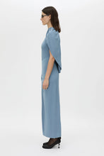 Load image into Gallery viewer, Camilla and Marc Paloma Draped Sleeve Dress - Dusty Blue Apparel > Women > Clothing > Dresses > Midi Dresses > Camilla and Marc Hyde Boutique