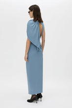 Load image into Gallery viewer, Camilla and Marc Paloma Draped Sleeve Dress - Dusty Blue Apparel > Women > Clothing > Dresses > Midi Dresses > Camilla and Marc Hyde Boutique