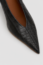 Load image into Gallery viewer, Rhys Croc Pump - Black l Hyde Boutique