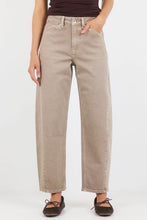 Load image into Gallery viewer, Stories be Told Idolise Taupe Stretch Soft Barrel Jean Arriving Friday