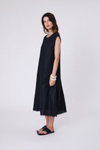 Load image into Gallery viewer, Marlow Costa Linen Dress - Black Apparel > Women > Clothing > Dresses > Midi Dresses > Marlow Hyde Boutique