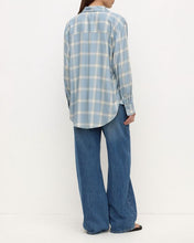 Load image into Gallery viewer, Assembly Label Womens Luka Japanese Shirt - Steel Blue Check Hyde Boutique