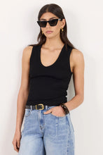 Load image into Gallery viewer, Among The Brave Vale V Neck Rib Tank - Black Arriving Next Week