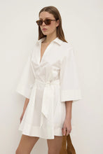 Load image into Gallery viewer, Assembly Label Claire Mini Shirt Dress - White Apparel > Women > Clothing > Dresses > Shirt Dresses > Assembly Label Hyde Boutique