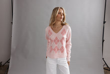 Load image into Gallery viewer, Caitlin Crisp Argyle Jumper - Marshmellow Arriving End September