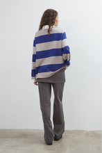 Load image into Gallery viewer, Commonplace Ocean Frill Polo - Navy/Grey/White Hyde Boutique