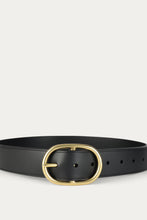 Load image into Gallery viewer, Deadly Ponies Wide Belt Oval - Black/Brass Belts Deadly Ponies