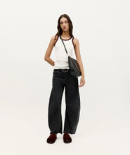 Load image into Gallery viewer, Deadly Ponies Wide Belt Oval - Black/Silver