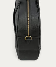 Load image into Gallery viewer, Deadly Ponies Zorro Briefcase - Black/Brass Hyde Boutique