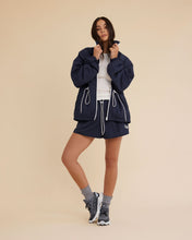 Load image into Gallery viewer, Dear Dylan Rally Windbreaker - Navy Hyde Boutique