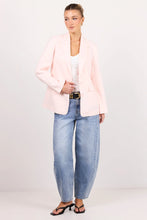 Load image into Gallery viewer, Among The Brave Diploma Linen Two Button Vent Sleeve Blazer - Soft Pink Hyde Boutique