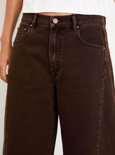 Load image into Gallery viewer, Among The Brave Varsity Barrel Jean - Chocolate Arriving Thursday