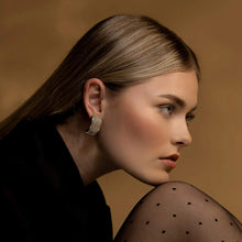 Load image into Gallery viewer, Silk & Steel Diva Earrings - CZ + Silver Hyde Boutique