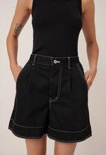 Load image into Gallery viewer, Kowtow Outline Shorts - Black Denim Apparel > Women > Clothing > Shorts > Denim Shorts > Kowtow Hyde Boutique