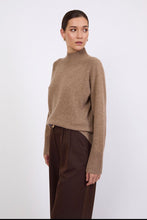 Load image into Gallery viewer, Marlow Cashmere Funnel Neck - Nutmeg Hyde Boutique