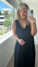 Load image into Gallery viewer, BY FRANKIE Lace Strap Maxi Dress - Black