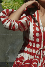 Load image into Gallery viewer, Copper By Trelise Cooper Naturally Gifted Dress - Red/Natural Apparel > Women > Clothing > Dresses > Midi Dresses > Cooper By Trelise Cooper Hyde Boutique