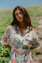Load image into Gallery viewer, Palm Noosa Memento Dress - Holiday Stamp Hyde Boutique