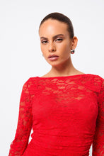 Load image into Gallery viewer, Mossman Laced In Love Mini Dress - Red Hyde Boutique