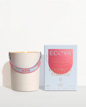 Load image into Gallery viewer, Ecoya High Summer Ceramic Candle - Coconut & Tuberose Hyde Boutique