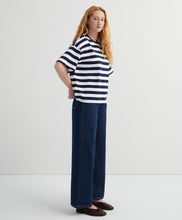 Load image into Gallery viewer, Kowtow Oversized Boxy Tee - Navy White Stripe Arriving Mid Nov