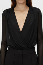 Load image into Gallery viewer, Camilla and Marc Ervina V-Neck Bodysuit - Black Hyde Boutique