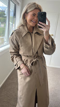 Load image into Gallery viewer, Mossman Franklin Trench Coat - Sand Apparel > Women > Clothing > Jackets > Trench Coats > Classic Trench Coats > Mossman Hyde Boutique