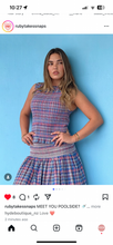 Load image into Gallery viewer, Ruby Anastasia Tank - Poolside Tartan Hyde Boutique