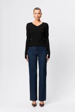 Load image into Gallery viewer, Mossman Sedona Top - Black Apparel > Women > Clothing > Tops > Long Sleeve Tops > Ribbed Jersey Tops > Mossman Hyde Boutique