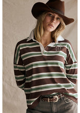 Load image into Gallery viewer, FAR MER. by Whitney Jersey - Green/Choc Hyde Boutique