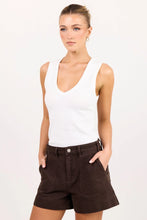 Load image into Gallery viewer, Ivy + Jack Kindly Pocket Front Denim Shorts - Dark Chocolate Arriving This Week